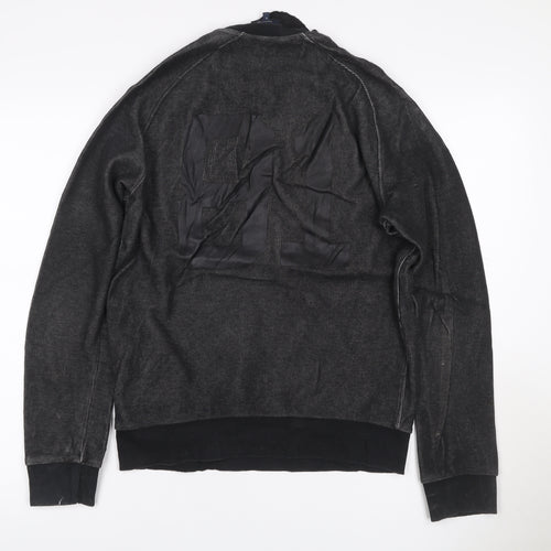 Armani Jeans Men’s Black S Pullover Crew Neck Logo Sweatshirt