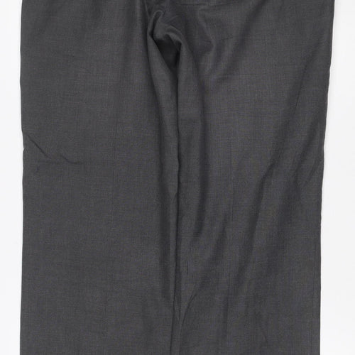Marks and Spencer Men’s Grey 32 31 Straight Dress Trousers