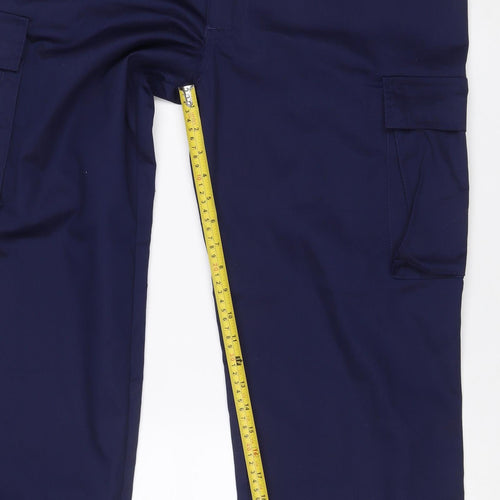 Marco Essentials Men’s Blue 34 Regular Cargo Trousers Poly Cotton