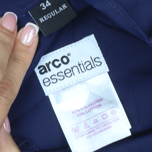 Marco Essentials Men’s Blue 34 Regular Cargo Trousers Poly Cotton