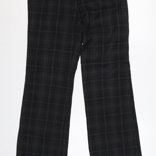 Esprit Women’s Black Check Bootcut Trousers UK 10 Tailored Workwear