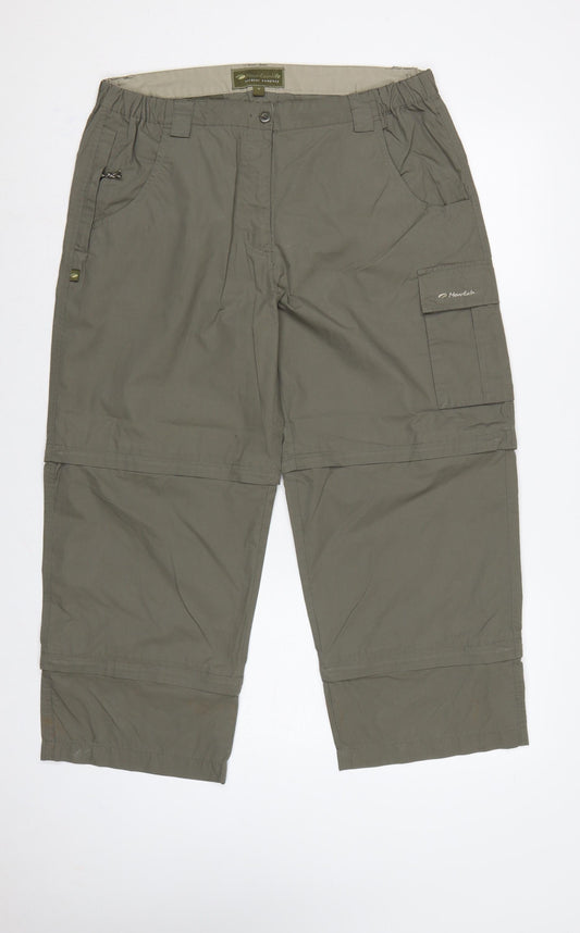 Mountainlife Women’s Grey Size 16 Convertible Cargo Trousers