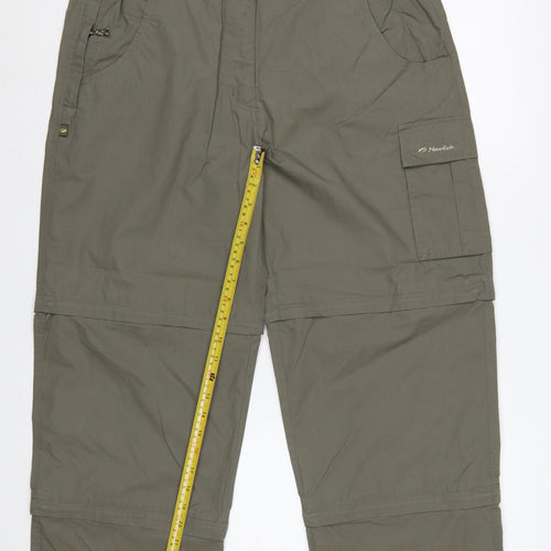 Mountainlife Women’s Grey Size 16 Convertible Cargo Trousers