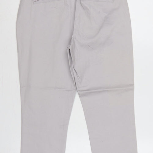 Wallis Women’s Grey UK 10 Tapered Cotton Stretch Work Trousers