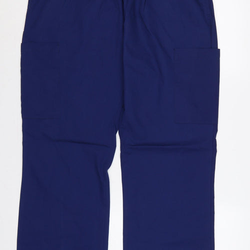 Dickies Men’s Blue XL Cargo Workwear Trousers Elastic Waist