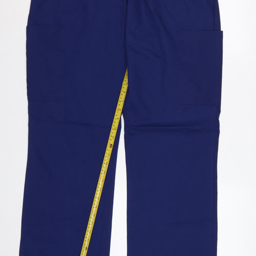 Dickies Men’s Blue XL Cargo Workwear Trousers Elastic Waist