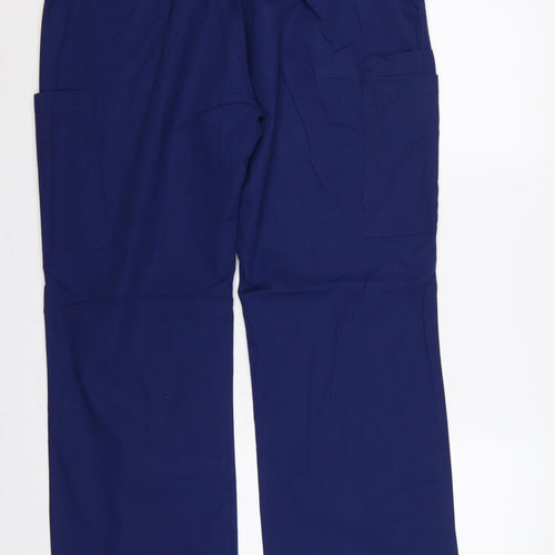 Dickies Men’s Blue XL Cargo Workwear Trousers Elastic Waist
