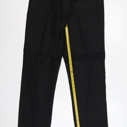 Viyella Women’s Black Size 10 Straight Leg Tailored Dress Trousers