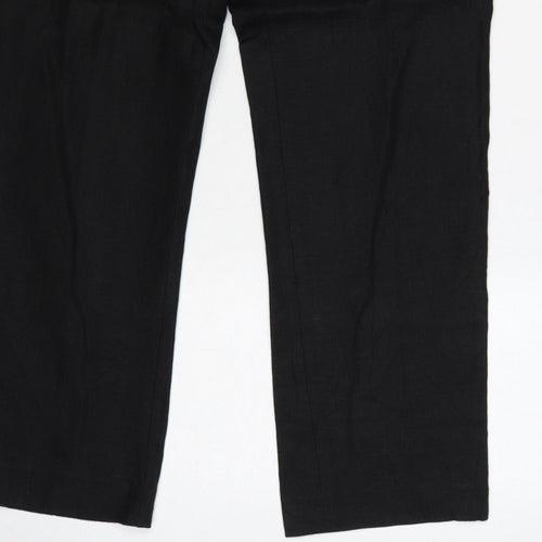 Viyella Women’s Black Size 10 Straight Leg Tailored Dress Trousers