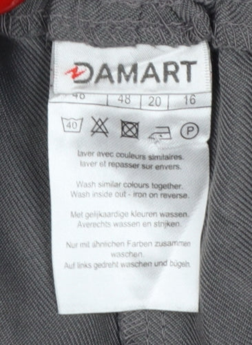 Damart Women’s Grey UK 20 Straight Leg Elastic Waist Trousers