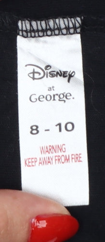 Disney at George Teens Black Size 8 Basic Lady and the Tramp T-Shirt