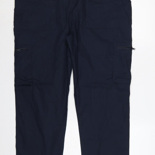 Mountain Warehouse Women’s Blue Cargo Trousers Size 38 Quick Dry