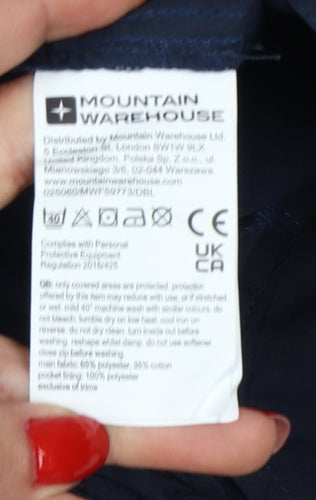 Mountain Warehouse Women’s Blue Cargo Trousers Size 38 Quick Dry