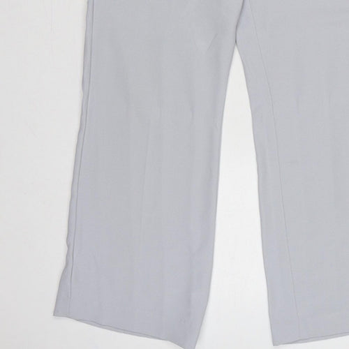 Autonomy Women Grey UK 14 Classic Straight Leg Tailored Trousers