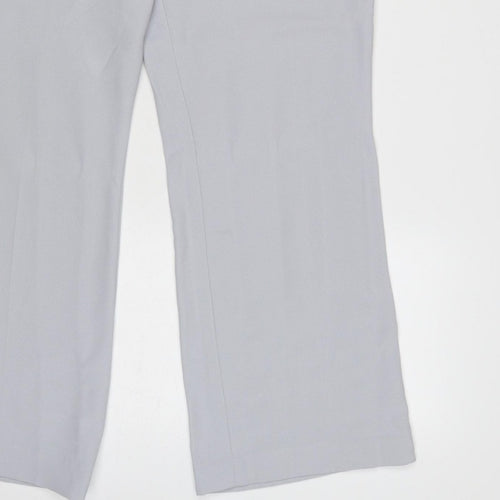 Autonomy Women Grey UK 14 Classic Straight Leg Tailored Trousers