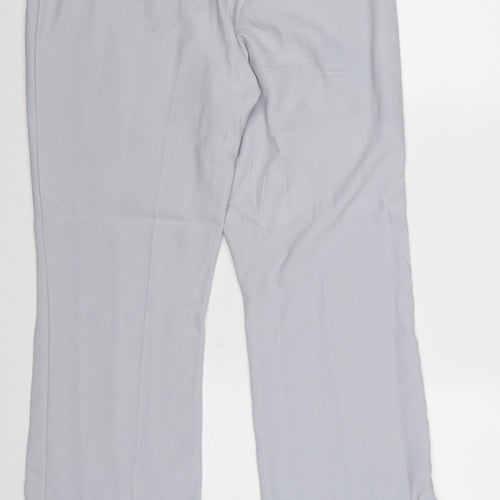 Autonomy Women Grey UK 14 Classic Straight Leg Tailored Trousers
