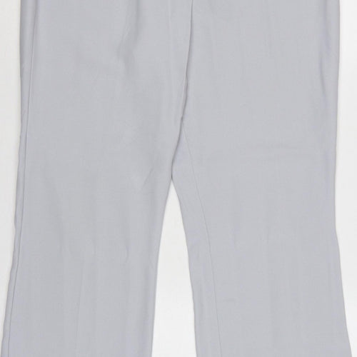 Autonomy Women Grey UK 14 Classic Straight Leg Tailored Trousers