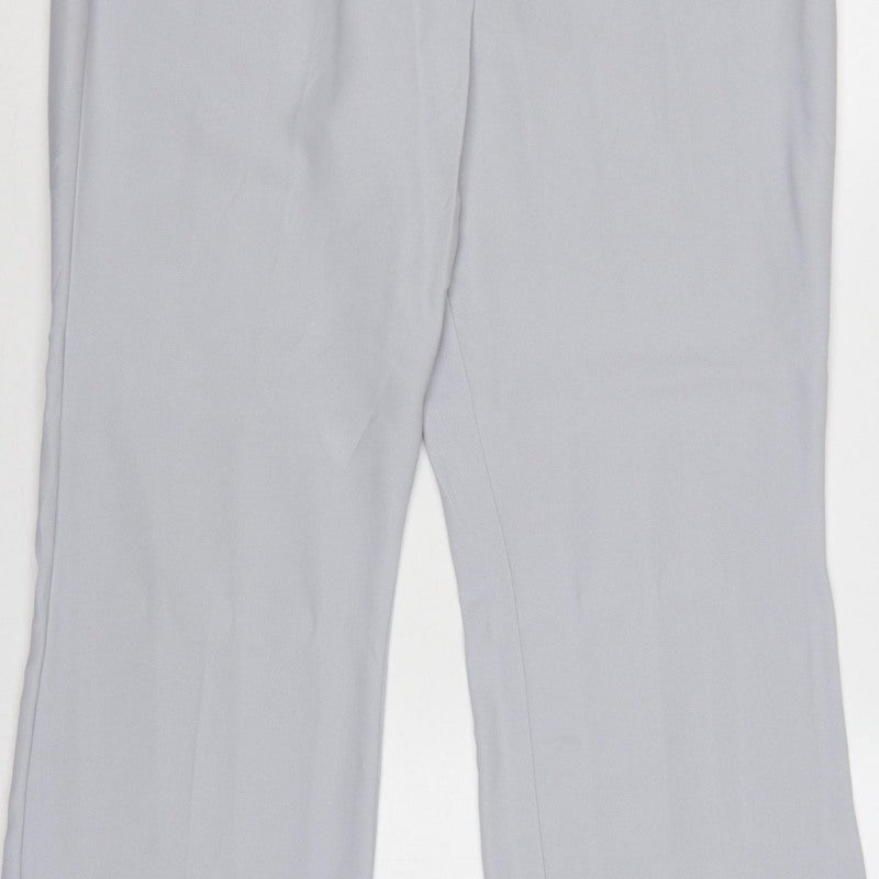 Autonomy Women Grey UK 14 Classic Straight Leg Tailored Trousers