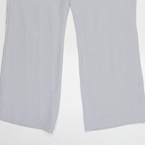 Autonomy Women Grey UK 14 Classic Straight Leg Tailored Trousers