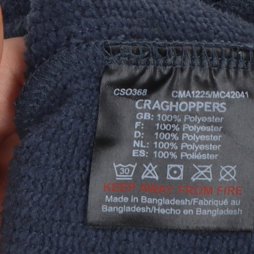 Craghoppers Men’s Blue M Half Zip Fleece Sweatshirt High Neck