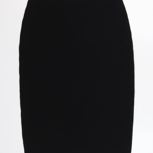Oska Women Black UK 14 Midi Straight Pencil Stretch Skirt