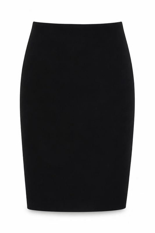 Oska Women Black UK 14 Midi Straight Pencil Stretch Skirt