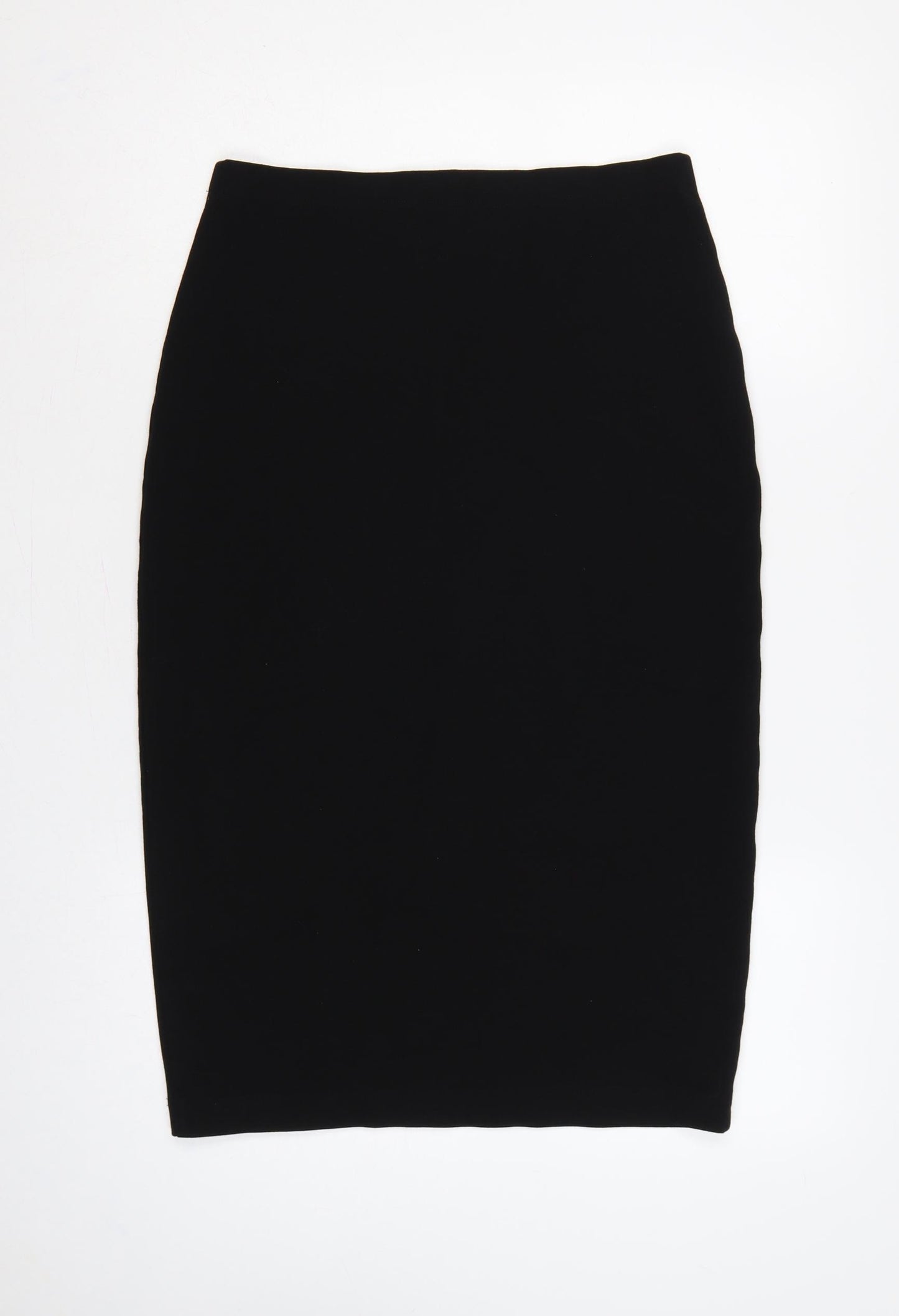 Oska Women Black UK 14 Midi Straight Pencil Stretch Skirt
