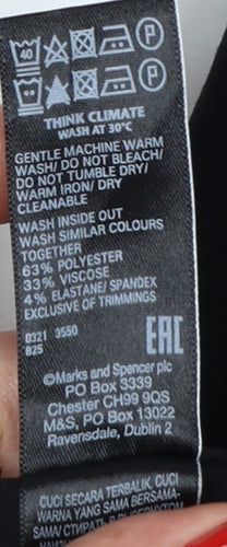 Marks & Spencer Women’s Black UK 22 Regular Straight Dress Trousers