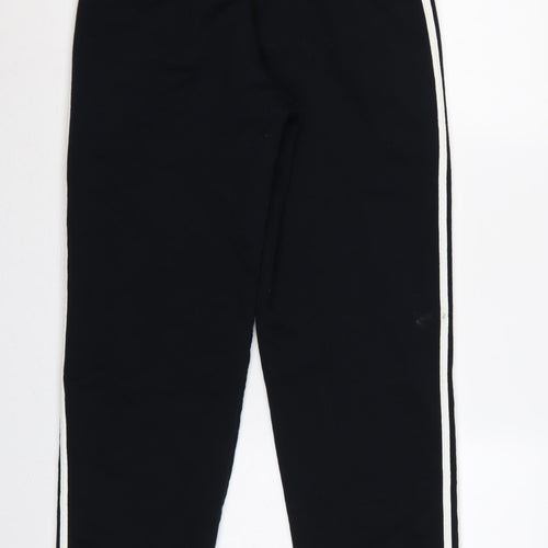 Adidas Men’s Black M Essentials 3 Stripe Cuffed Sweatpants