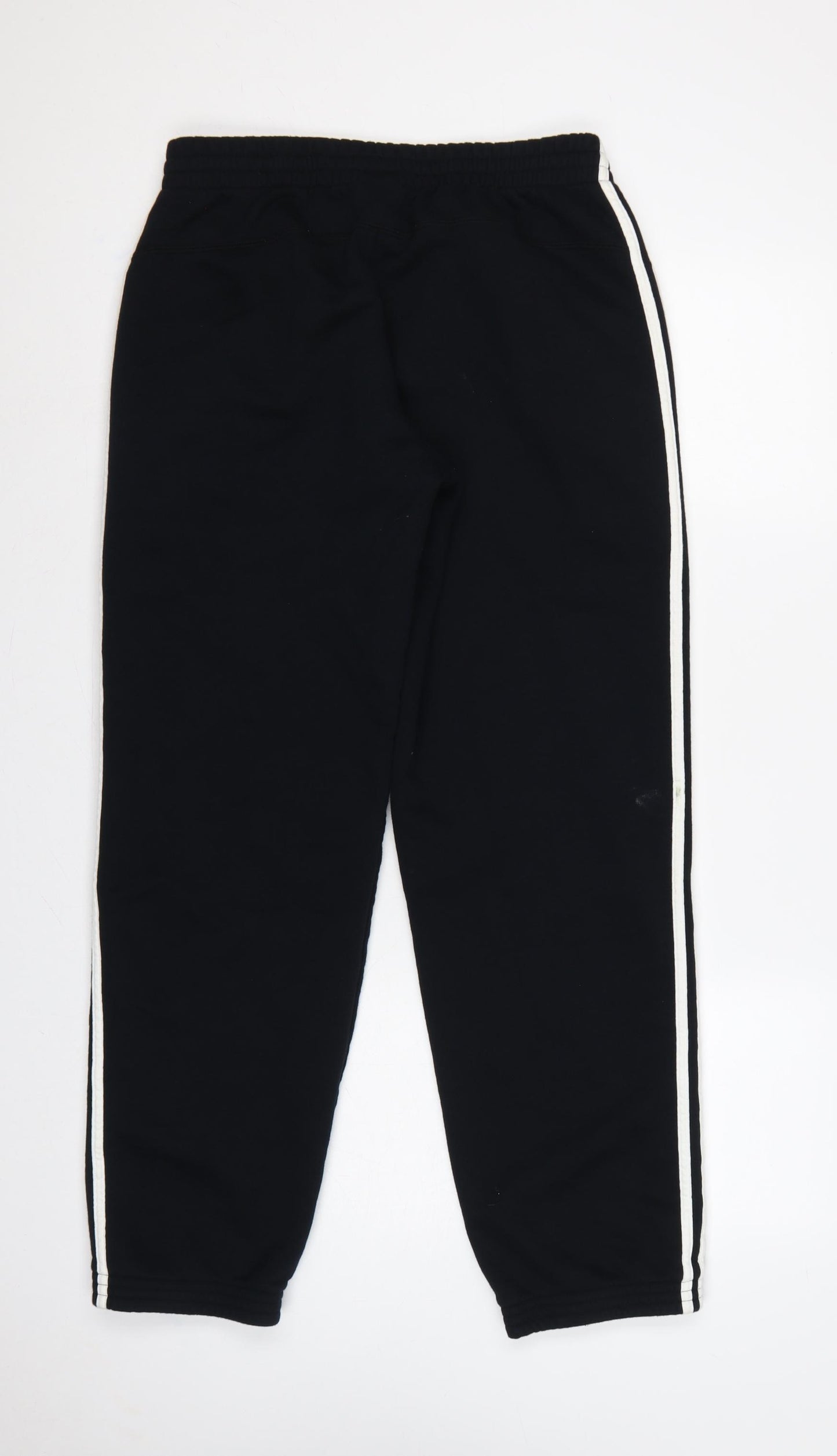 Adidas Men’s Black M Essentials 3 Stripe Cuffed Sweatpants