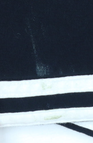 Adidas Men’s Black M Essentials 3 Stripe Cuffed Sweatpants