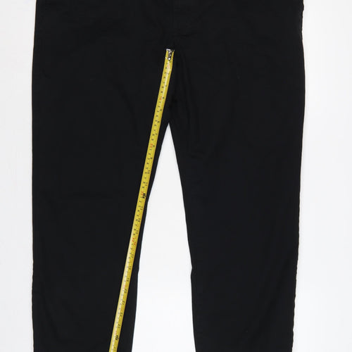 Marks and Spencer Men’s Black 42x29 Regular Fit Stretch Chino Trousers