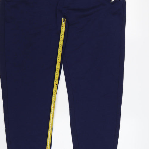 Slazenger Men’s Blue 2XL Logo Tapered Jogger Sweatpants