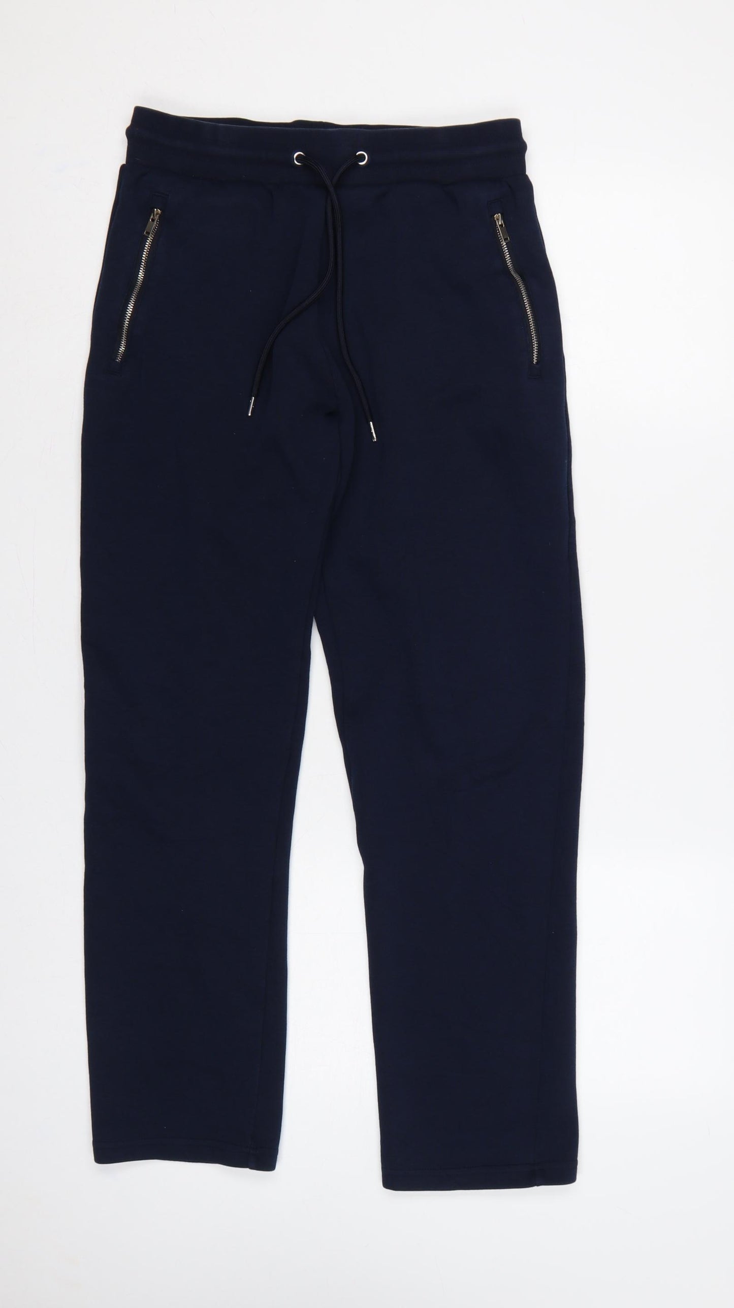 Autograph Women’s Navy Blue Jogger Trousers Size S Zip Pockets