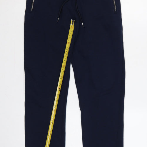Autograph Women’s Navy Blue Jogger Trousers Size S Zip Pockets