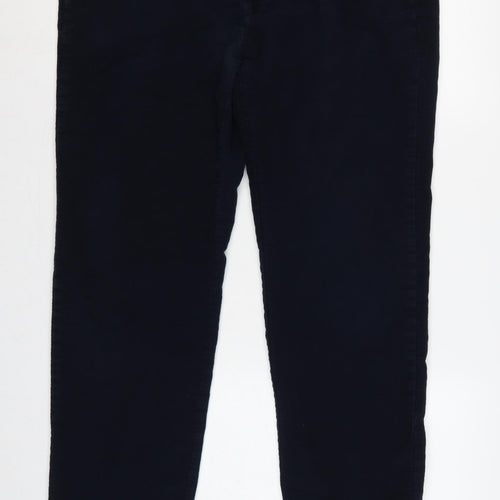 Marks & Spencer Men's Blue 40/31 Cotton Tapered Chino Trousers