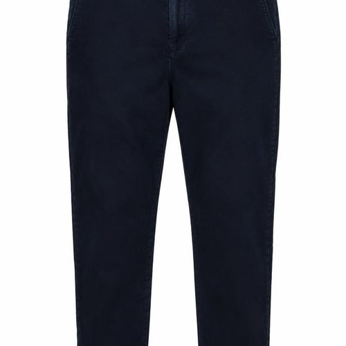 Marks & Spencer Men's Blue 40/31 Cotton Tapered Chino Trousers