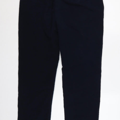 Marks & Spencer Men's Blue 40/31 Cotton Tapered Chino Trousers