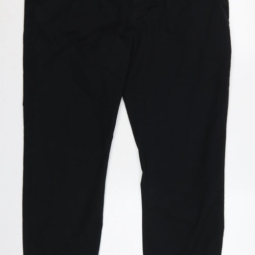 Marks and Spencer Men’s Black 42x29 Regular Fit Stretch Chino Trousers