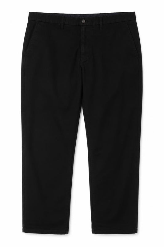 Marks and Spencer Men’s Black 42x29 Regular Fit Stretch Chino Trousers