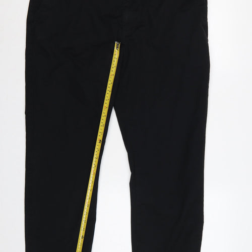 Marks and Spencer Men’s Black 42x29 Regular Fit Stretch Chino Trousers