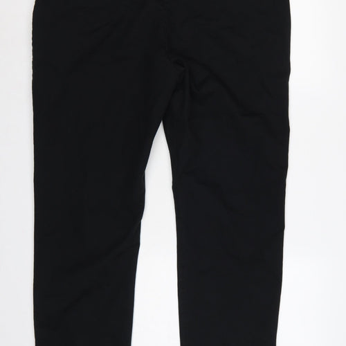 Marks and Spencer Men’s Black 42x29 Regular Fit Stretch Chino Trousers