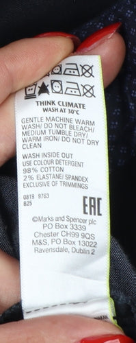 Marks and Spencer Men’s Black 42x29 Regular Fit Stretch Chino Trousers