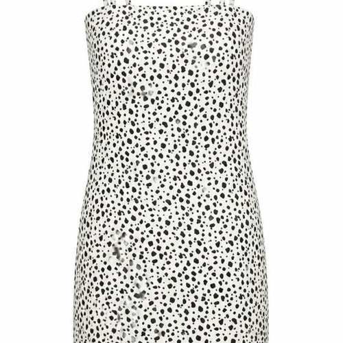 Missguided Women White Animal Print Strappy Bodycon Mini Dress UK 8