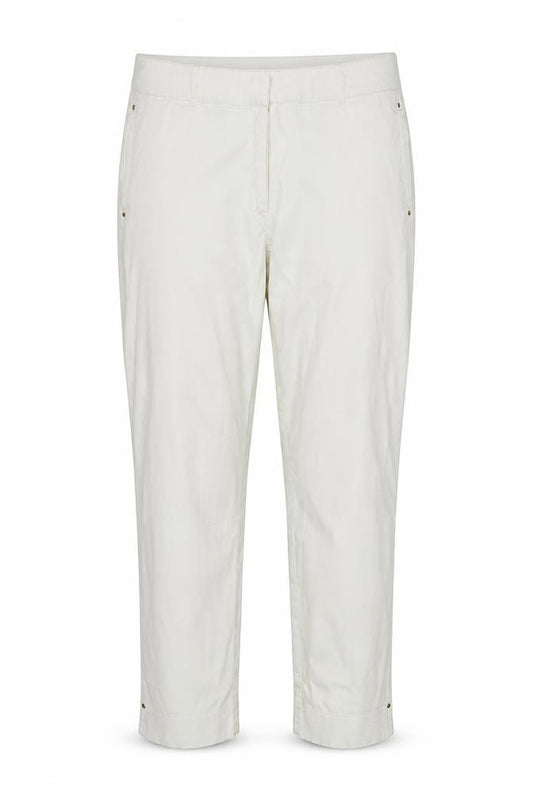 M&S Portfolio Women Ivory UK 18 Cotton Tapered Trousers