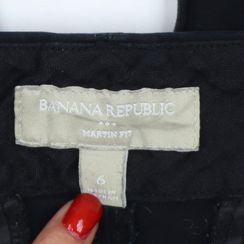 Banana Republic Women’s Black Size 6 Martin Fit Tapered Work Trousers