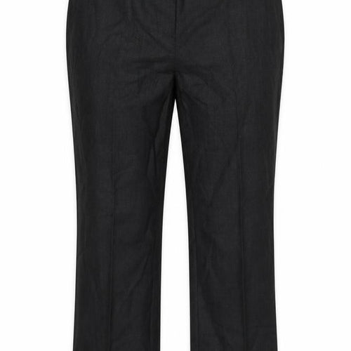 Clubclass Women Charcoal UK 16 Petite Wool Blend Tailored Dress Trousers