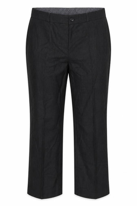 Clubclass Women Charcoal UK 16 Petite Wool Blend Tailored Dress Trousers