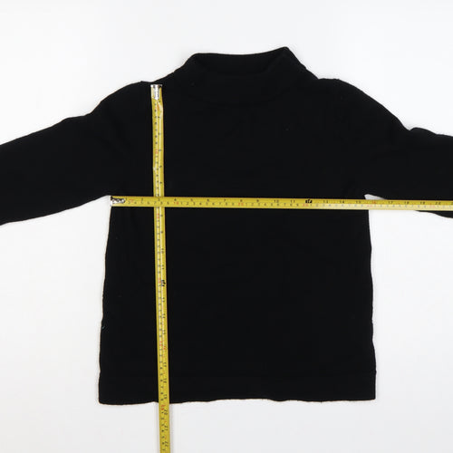 Hobbs Women Black Size S Mock Neck Long Sleeve Knit Pullover Jumper