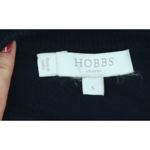 Hobbs Women Black Size S Mock Neck Long Sleeve Knit Pullover Jumper